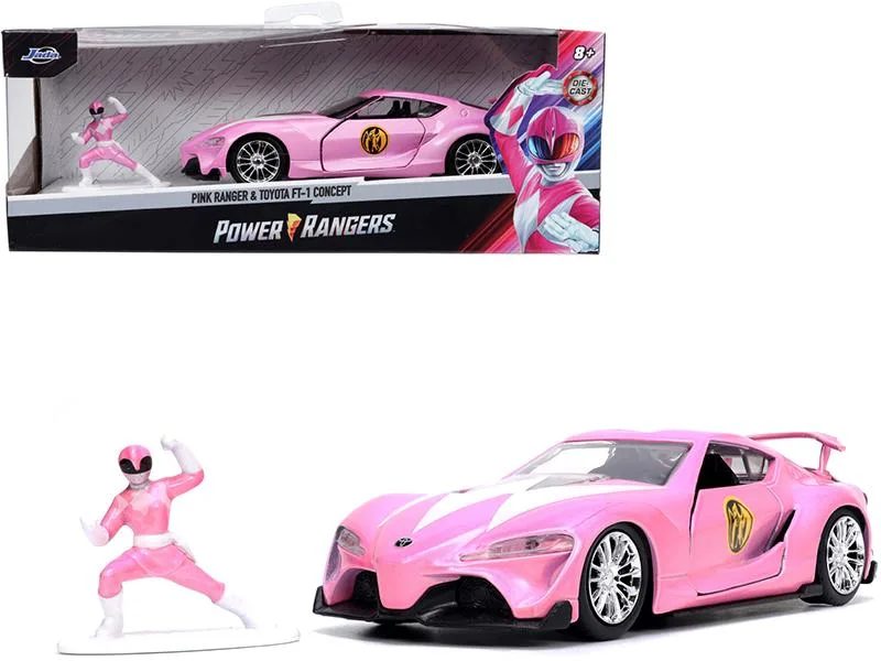 Jada Jada Toyota FT-1 Concept Pink Metallic &amp; Pink Ranger 1/32 Diecast Vehicle — product photo