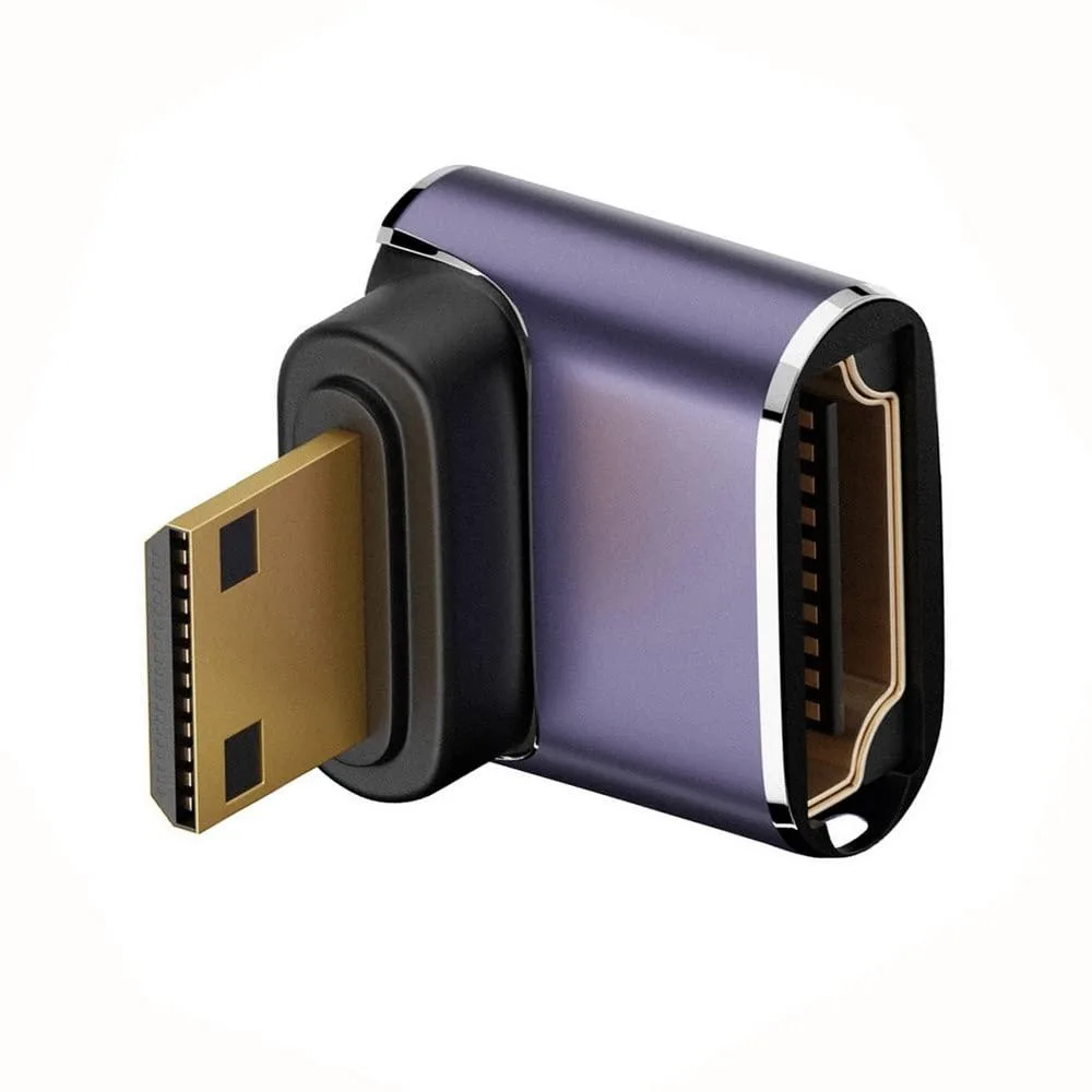 LORDWORLD LORDWORLD Mini HDMI 90° Extender HDMI 2.1 8K 60Hz Gold — product photo
