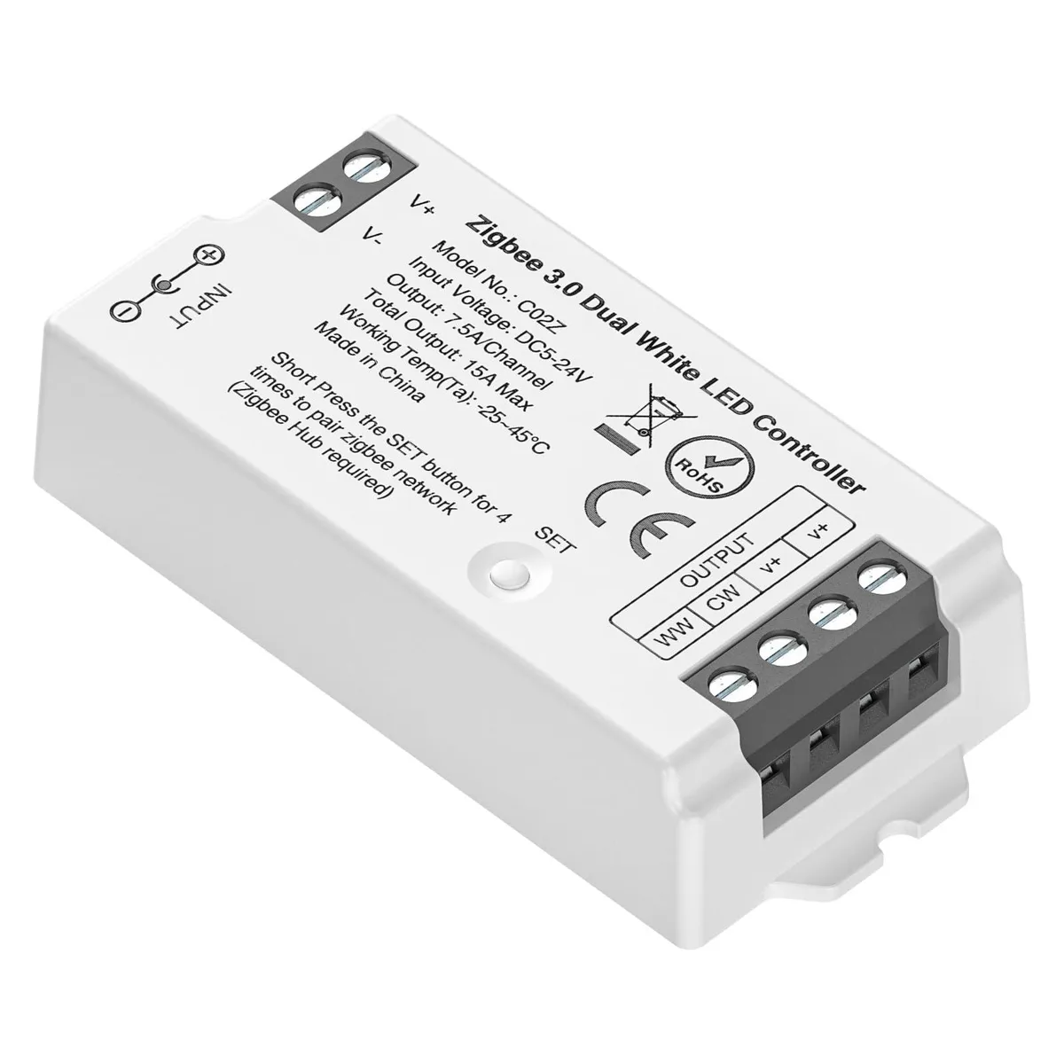 KEHIPI KEHIPI C02Z Zigbee 3.0 CCT LED Controller 15A 5-24V lighting — product photo