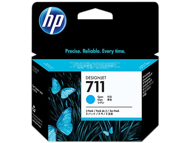 HP HP CZ134A 711 3-pack 29-ml Cyan DesignJet Ink Cartridges — product photo
