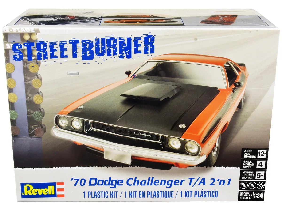 Revell Revell 1970 Dodge Challenger T/A "Streetburner" 2-in-1 Kit 1/24 Scale Hobby Collectible — product photo