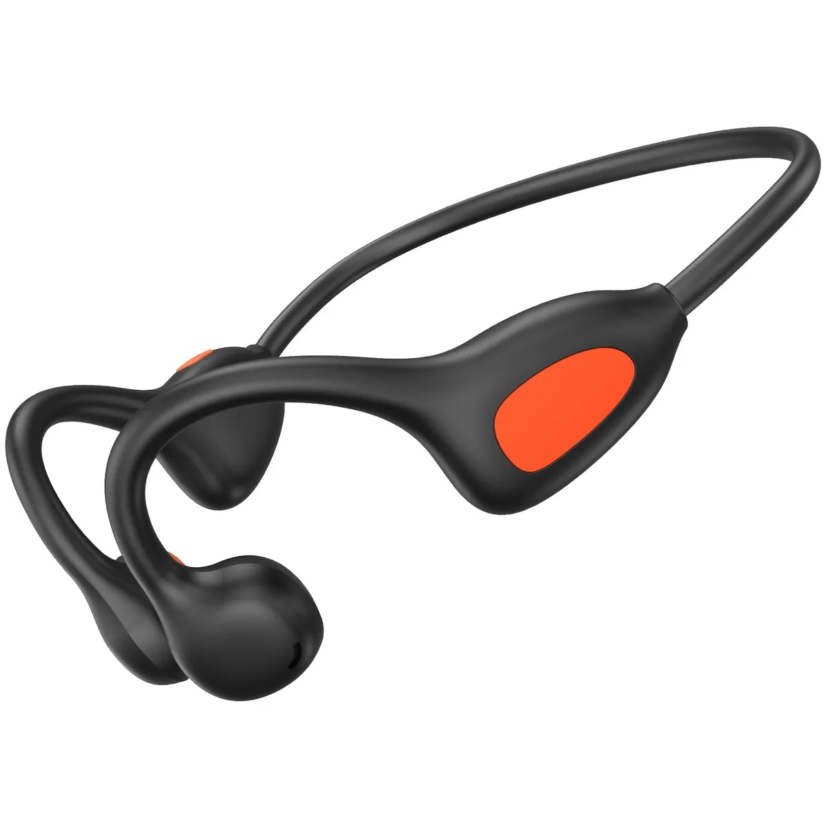  Acjohtin WS17 Bone Conduction Headphones Bluetooth 6.1 Black Orange — product photo