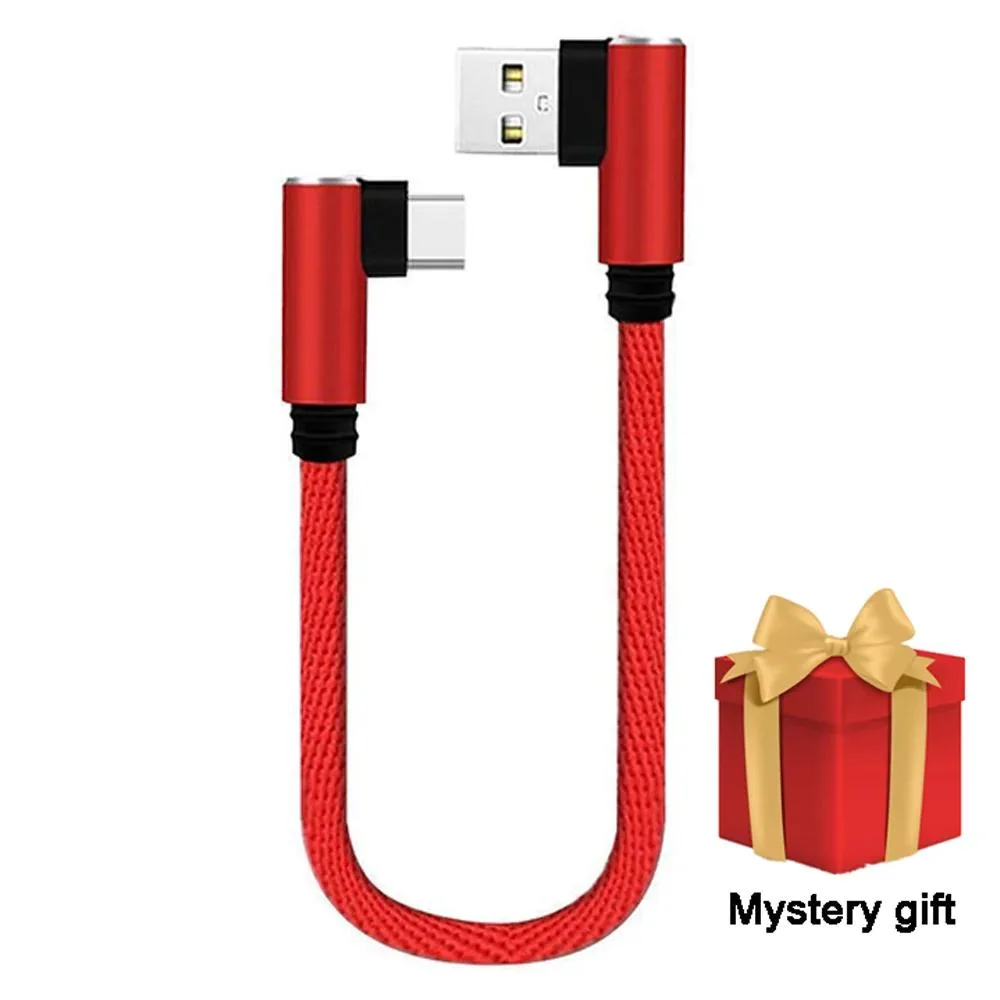 Hetai Tech Hetai Tech 25cm USB cable Micro USB to USB A 90° double elbow — product photo