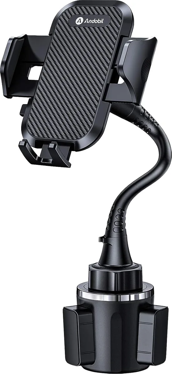 Keyence Keyence Upgraded 15 Cup Holder Phone Mount Solidest Adjustable Military-Grade Long Gooseneck — product photo