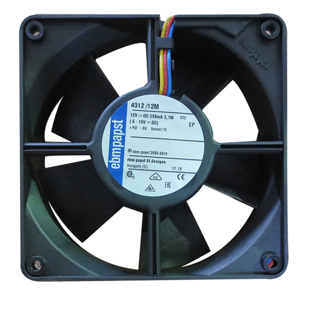 Fans Fans 4312/17tMotor case fan 12V 170m³/h 2800rpm 119mm 25mm — product photo