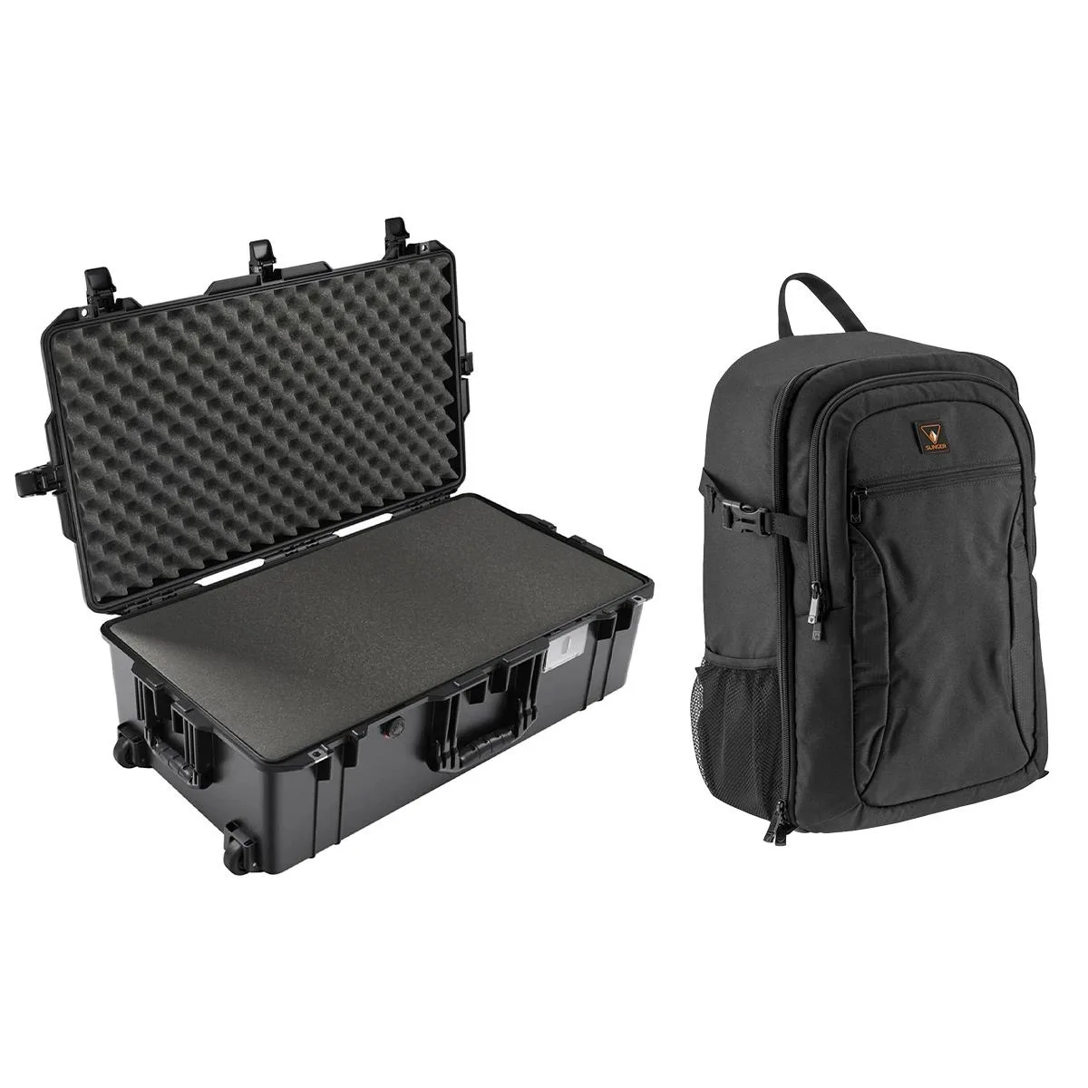 Pelican Products, Inc. Pelican 1615AirWF Wheeled Hard Camera Case with Foam, Black, Camera Backpack — product photo