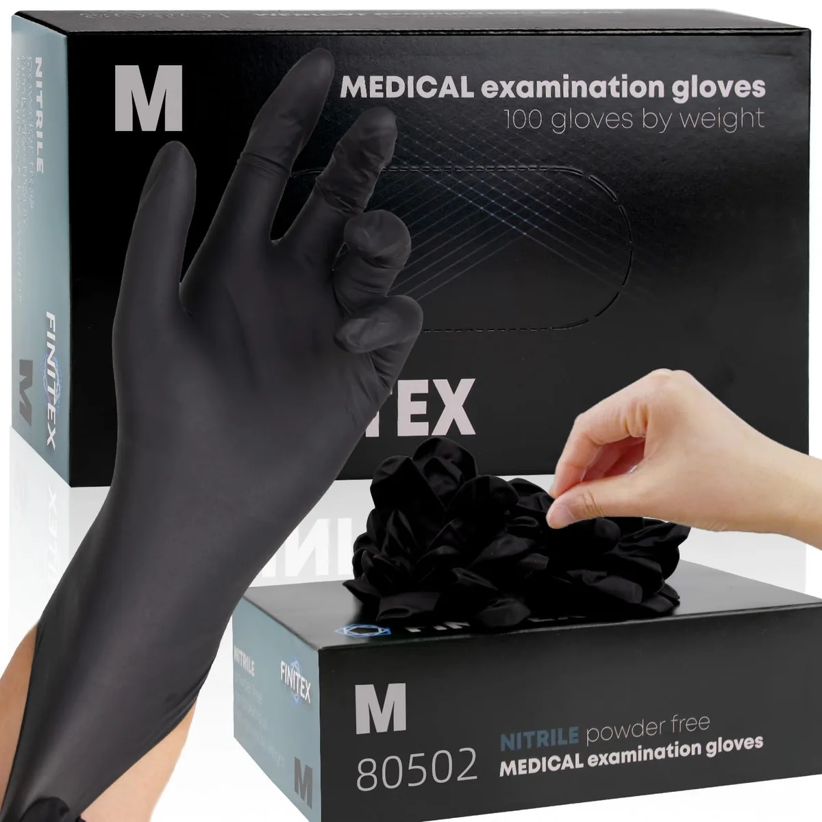  Vibe 80501-810028651869 Nitrile Disposable Gloves 5mil 100pcs Medium — product photo
