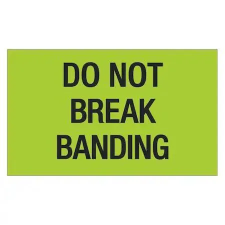Tape Logic Tape Logic DL1107 Do Not Break Banding Labels Fluorescent Green — product photo