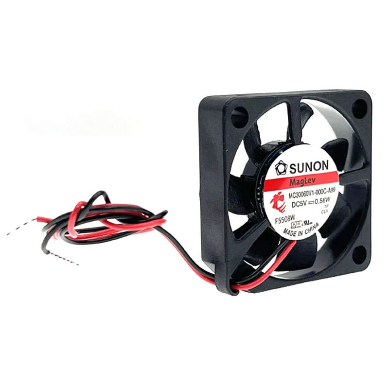 SXDOOL SXDOOL MC30060V1-000C-A99 case fan 30x30x6 mm 5 V 0.56 W 9500 RPM 4.9 CFM 28 dBA VAPO bearing 2-pin — product photo