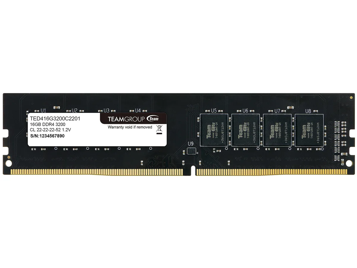 Team Group Team Group Elite 16GB DDR4 3200 CL22 TED416G3200C2201 desktop RAM — product photo