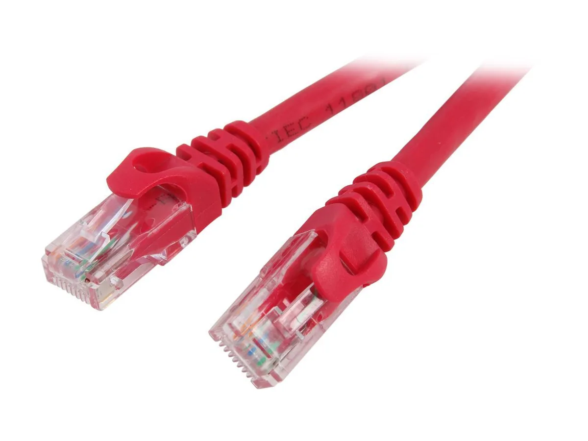 sakose sakose C6EB-5R Cat 6 5 ft Red 550 MHz 2-pack network ethernet cable — product photo