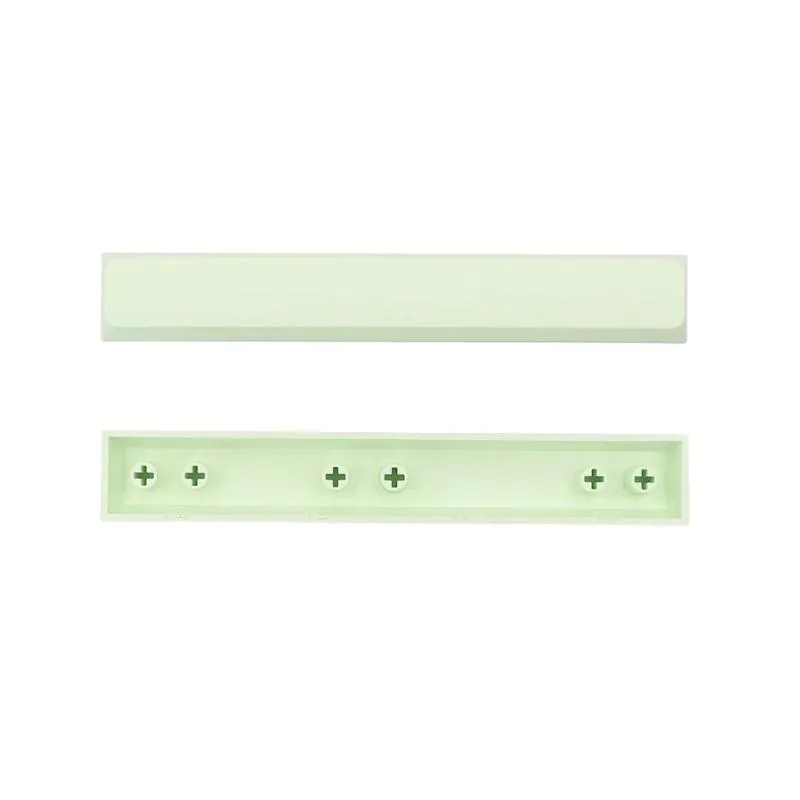 Light green PBT spacebar keycap, XDA profile, 6.25U, matte textured finish