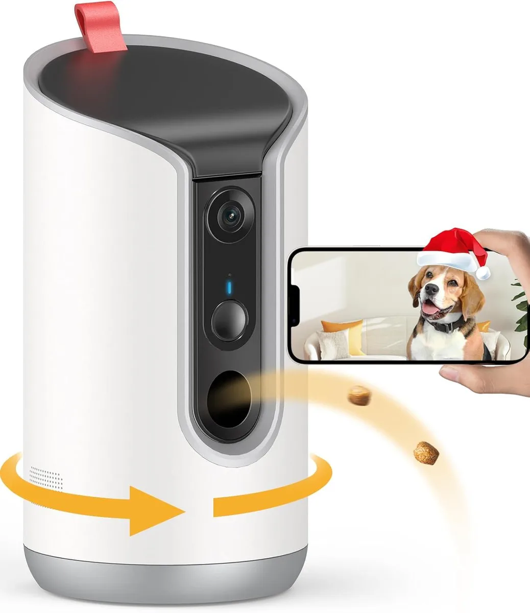 BFKK BFKK 2K Pet Camera Treat Dispenser 355° Pan 360° View 2.4/5G WiFi — product photo
