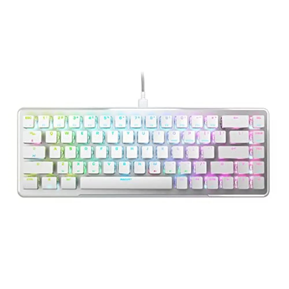 ROCCAT ROCCAT Vulcan II Mini 65% Optical Linear White Gaming Keyboard — product photo