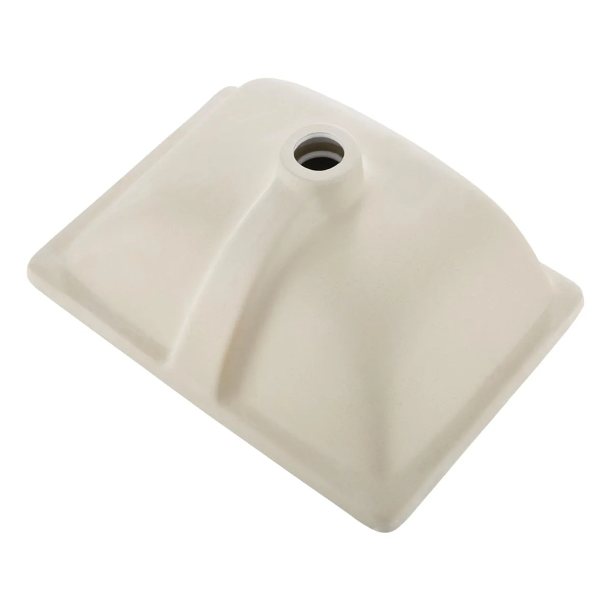VEVOR VEVOR Undermount Bathroom Sink 18.11 x 12.99 in White Ceramic Rectangular Basin with Overflow Hole — product photo