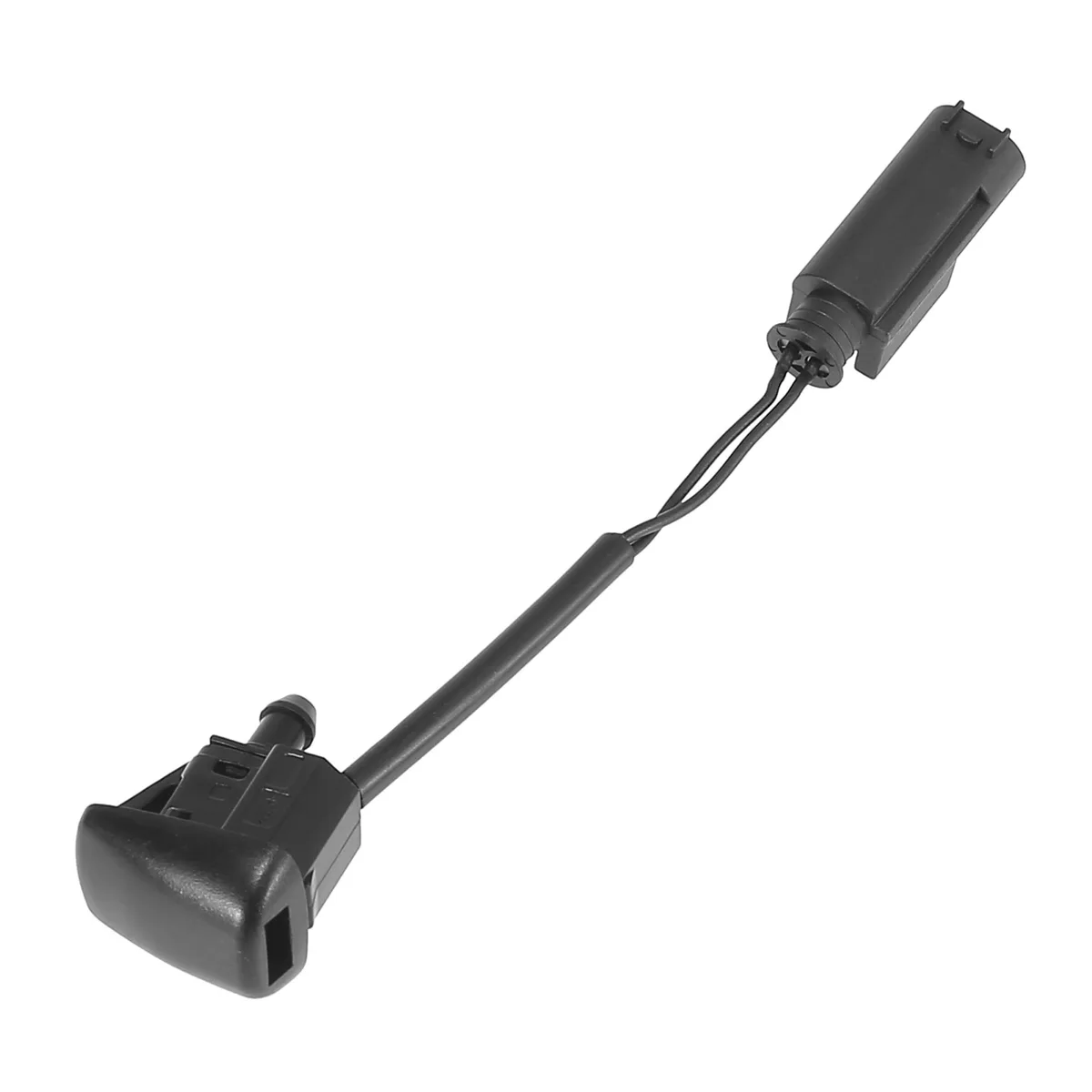 Black plastic heated washer nozzle for BMW 5 E60 E61 left and right side