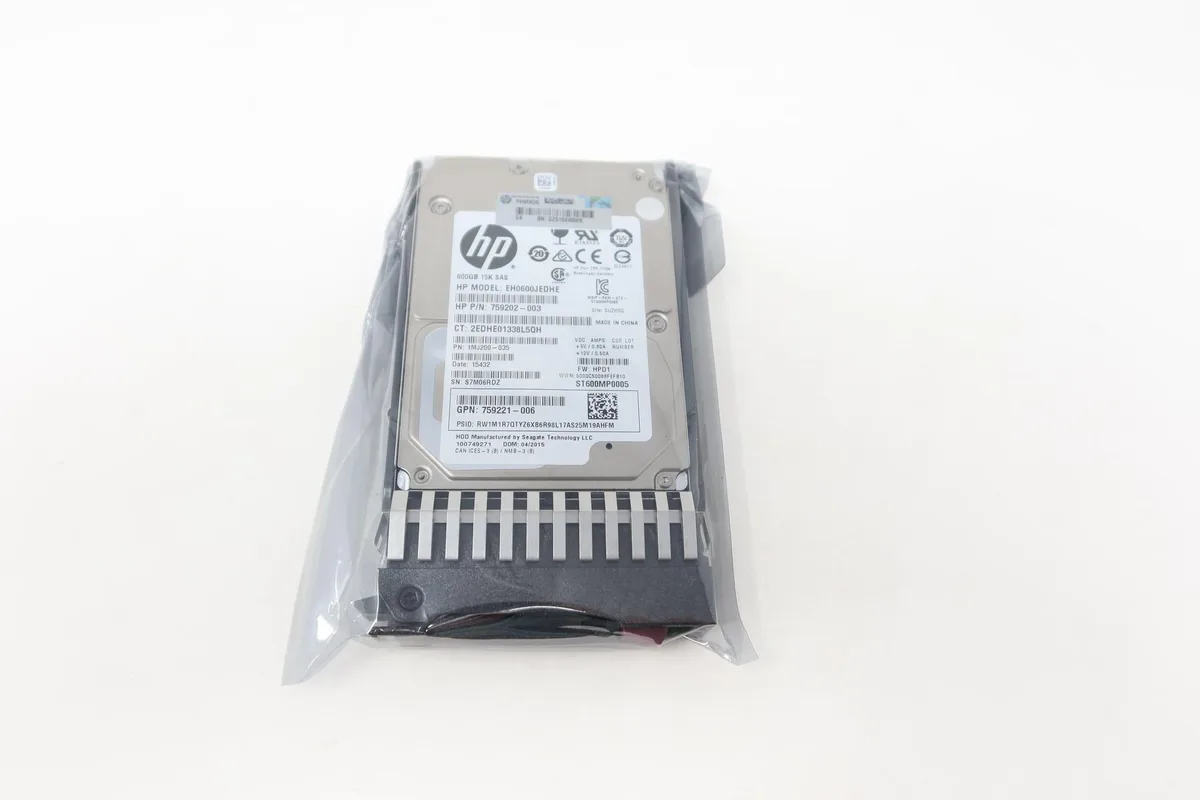 HPE HPE 787642-001 600GB 15K SAS 12G 2.5" internal hard drive — product photo