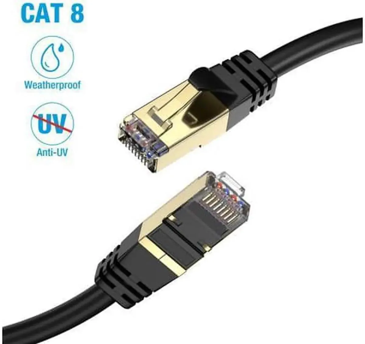 Vszerda Vszerda 80 ft Cat8 network ethernet cable 26AWG 40Gbps 2000MHz — product photo