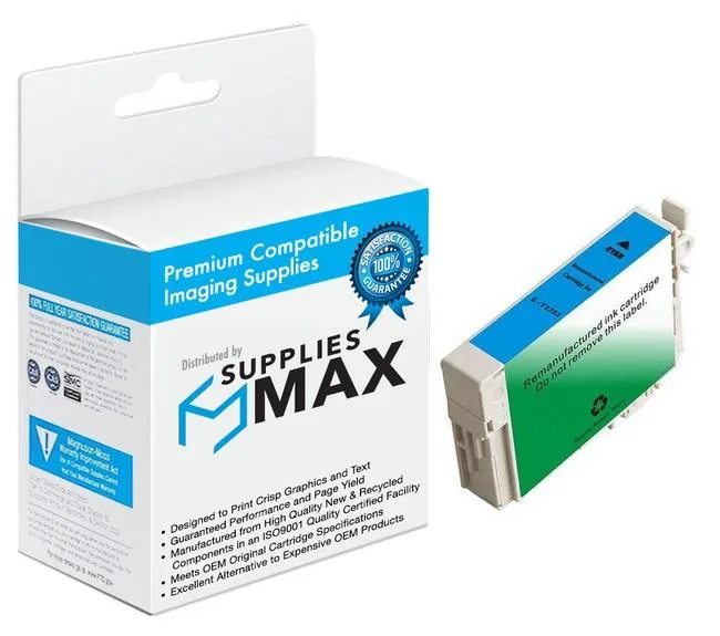 SuppliesMax SuppliesMax T125220 Cyan Inkjet Cartridge 385 Pages — product photo