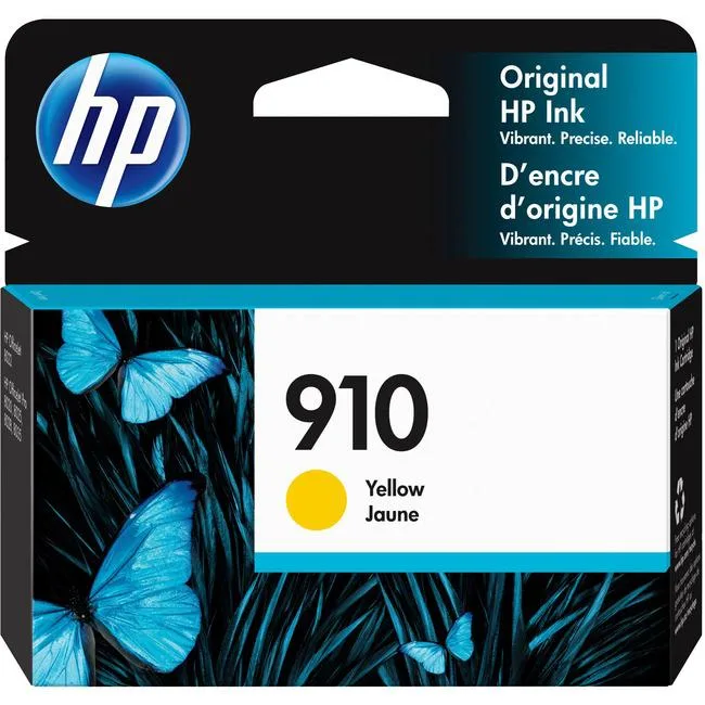 HP HP 910 (3YL60AN) Yellow Ink Cartridge, 315 Pages — product photo