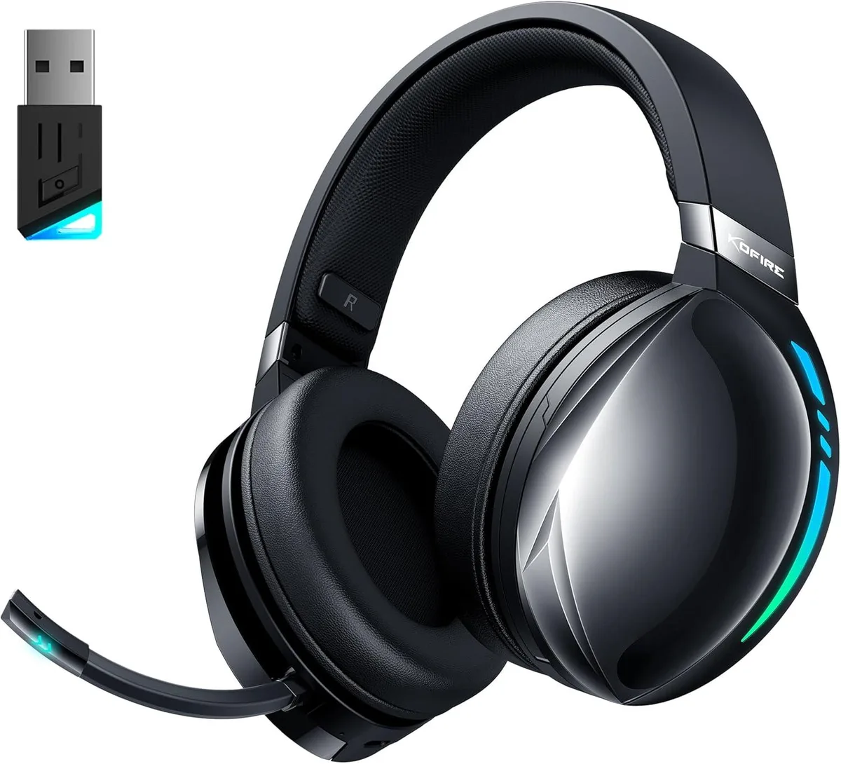 Hitoor Hitoor Wireless Gaming Headset 2.4GHz Bluetooth 5.4 50mm 65h Black — product photo