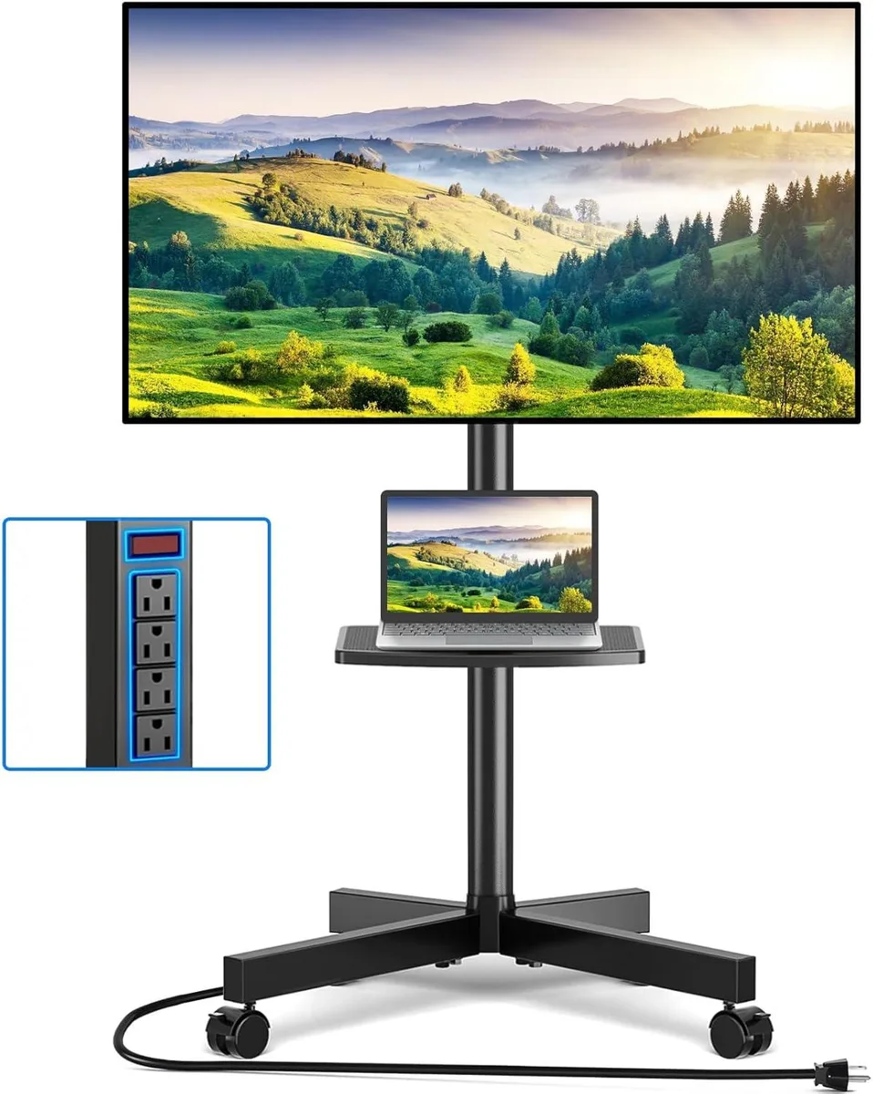 BFKK BFKK Mobile TV Cart with Power Outlet, 23-60 Inch, 88 lbs, VESA 400x400mm — product photo