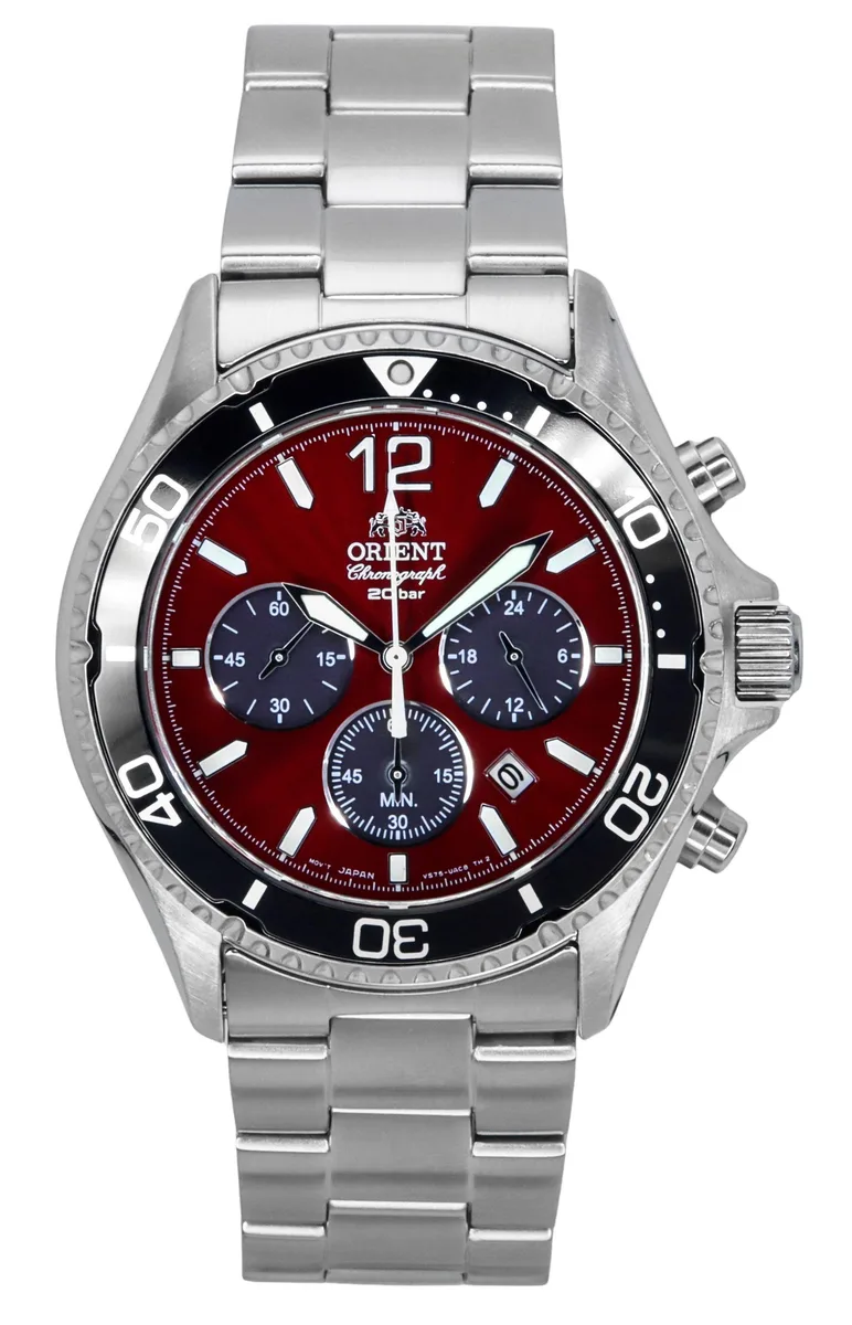 Orient Orient Sports Sky Diver's 200M Quartz Watch RA-TX0207R Red Dial — product photo