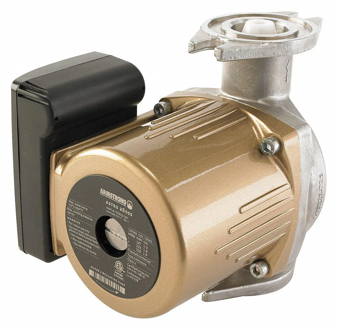 Armstrong Astro 2 circulating pump, flange connection, single-phase motor, new condition