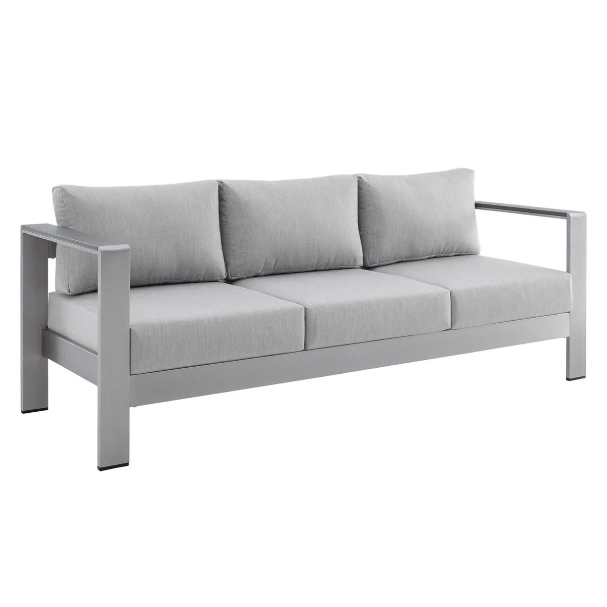 Modway Furniture Modway Furniture Shore Sunbrella Outdoor Sofa Silver Gray — product photo