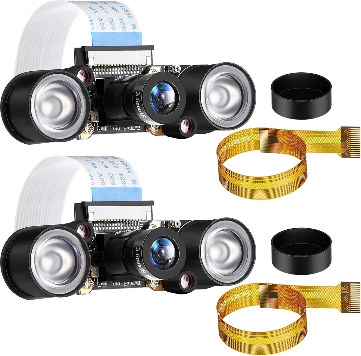 BONAEVER BONAEVER 2 Sets 5MP OV5647 1080P Infrared Night Camera Module Adjustable Focus Eco Gadget — product photo