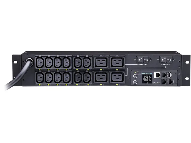 CyberPower CyberPower PDU81008 Switched Metered 2U PDU 30A 200-240V 12ft 16 Outlets — product photo