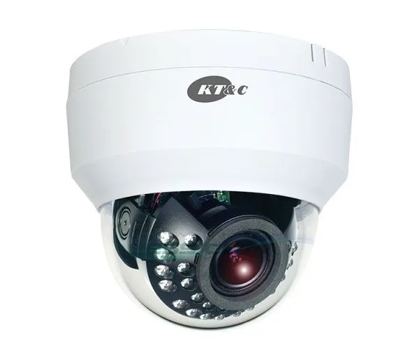 KT&amp;C KT&amp;C KEZ-c2DI28V12IRW 1080p Dome 2.8-12mm 24 IR LED White — product photo