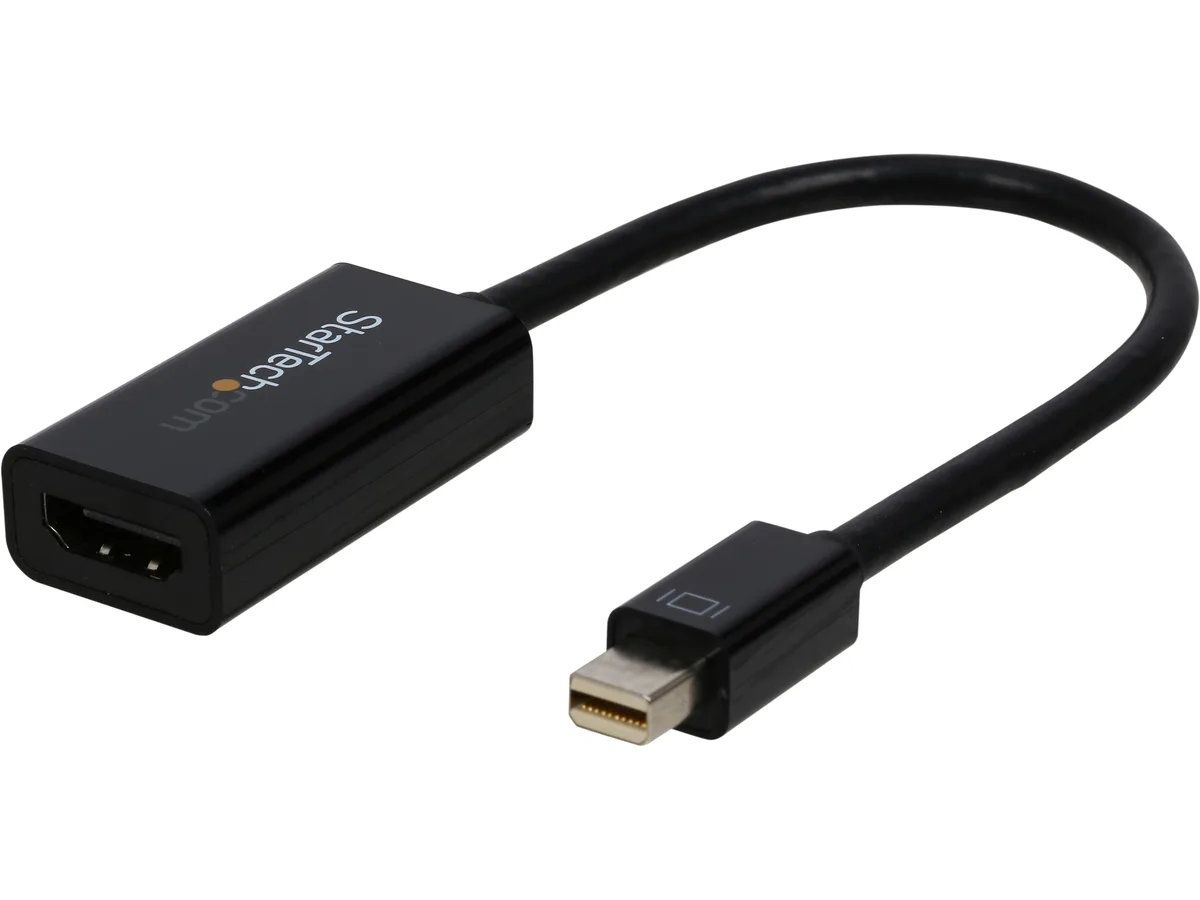 STARTECH STARTECH MDP2HD4KS Mini DisplayPort to HDMI audio video converter 4K 30Hz 1080p 120Hz 5.9" black — product photo