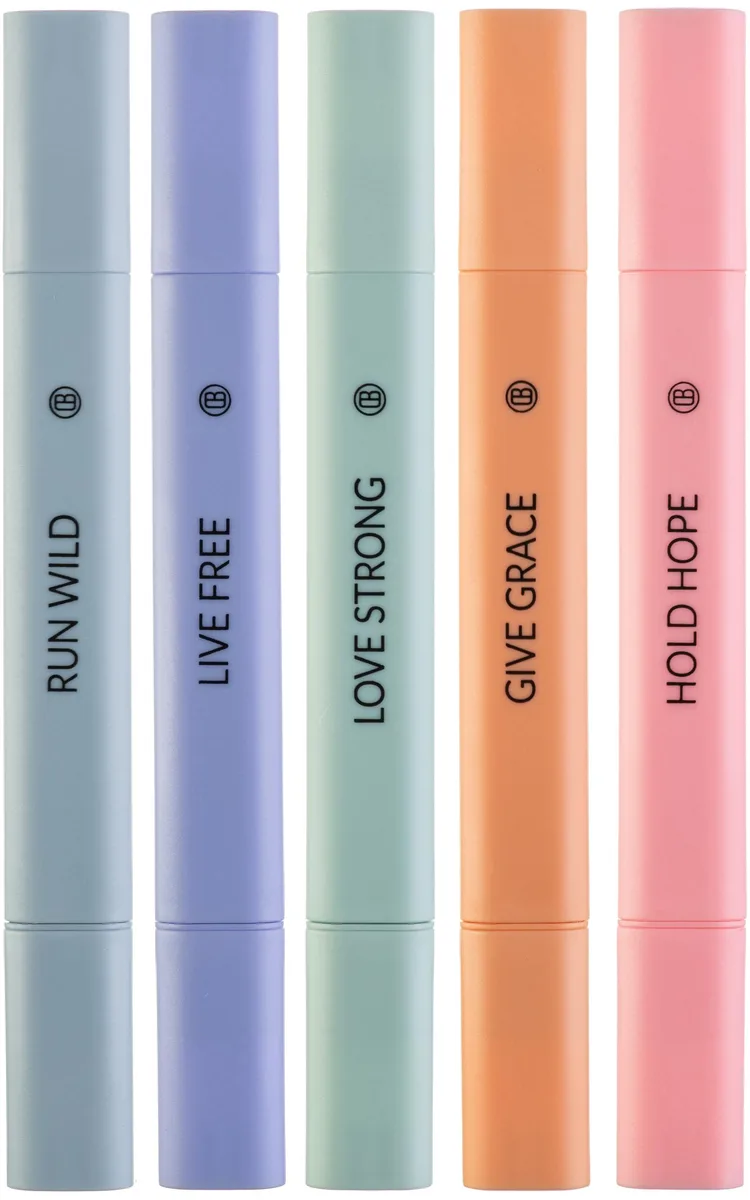 DIVERSEBEE Bible Highlighters 5 Pack Dual Tip Dawn — product photo
