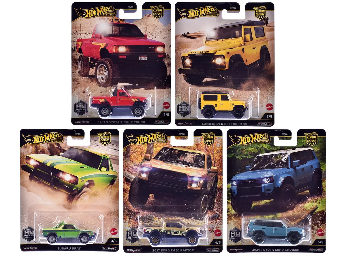 Hot Wheels Hot Wheels HW Off Road 5-Piece Car Culture 2024 Series H Die-Cast Truck Set — product photo