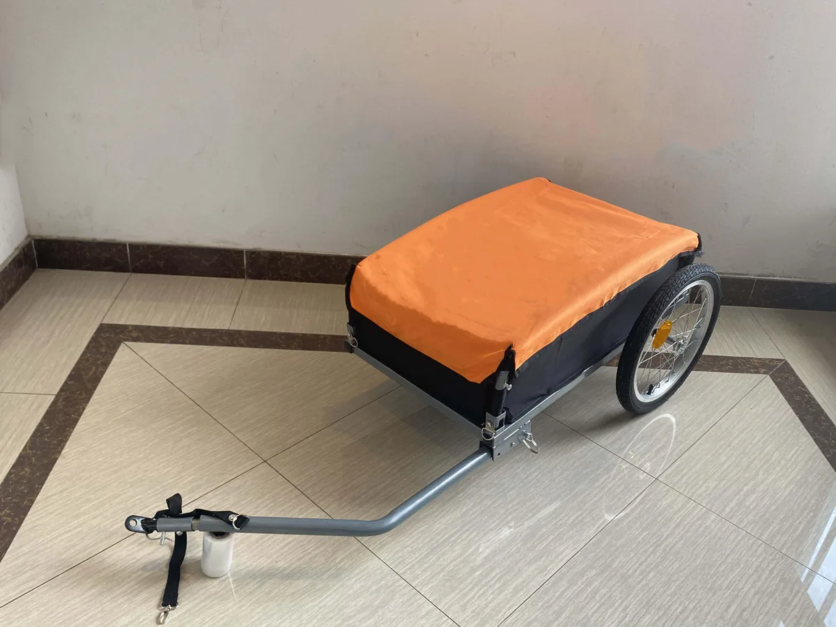 Origami Bicycle Origami Bicycle Folding Utility Trailer 16" 60 lbs Black/Orange — product photo