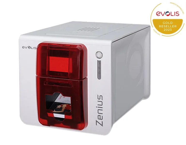 Evolis Evolis ZN1H0000RS card printer single-sided 50-card feeder 20-card output 300 dpi 16 MB LAN USB — product photo
