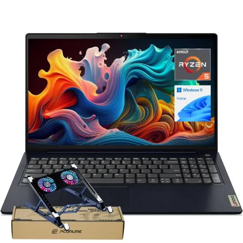 Lenovo Lenovo IdeaPad 1 15.6" FHD AMD Ryzen 5 7520U 8GB 512GB PCO Laptop Cooler Blue laptop — product photo