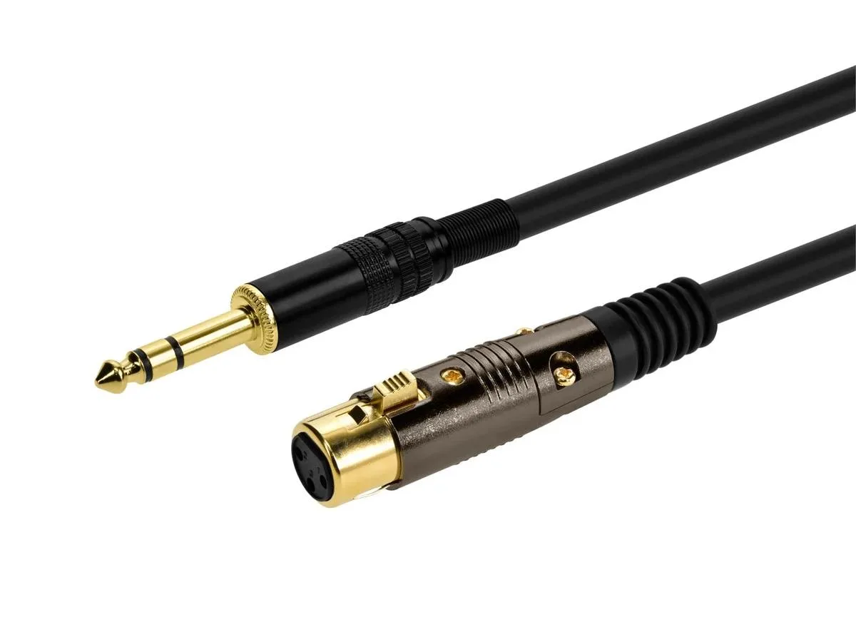 Monoprice Inc. Monoprice Inc. 104768 XLR Female to 1/4in TRS Male Cable 3.5mm 2.5mm 0.9144m — product photo