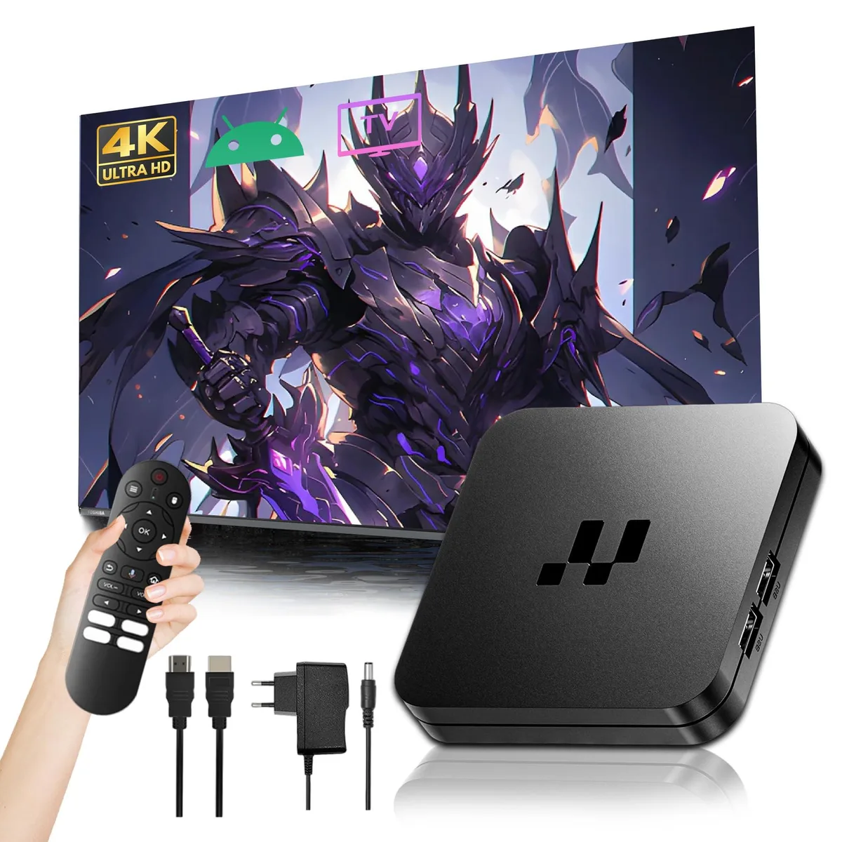 KINMRIS Y1 Android 16.0 TV Box S905 2GB 16GB 4K network media player — product photo
