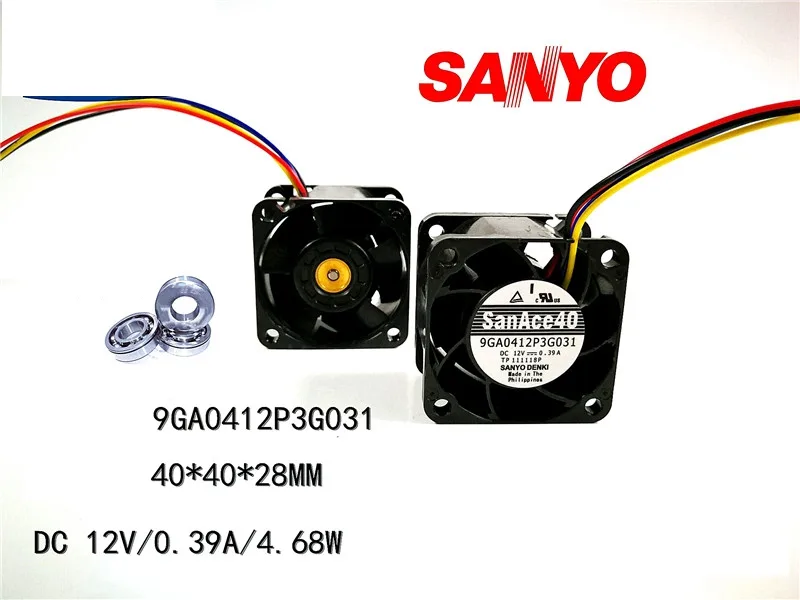 SXDOOL SXDOOL 9GA0412P3G031Size case fan 40mm 12V 0.39A PWM 28000RPM — product photo