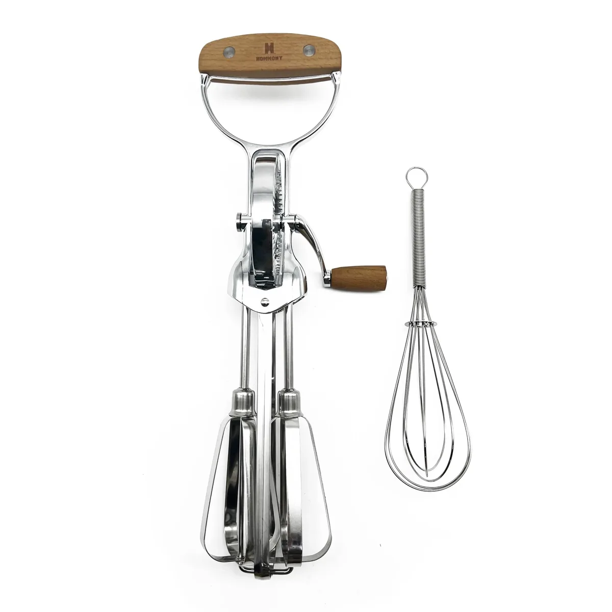  Classic Vintage 12-Inch Manual Rotary Egg Beater Oak — product photo