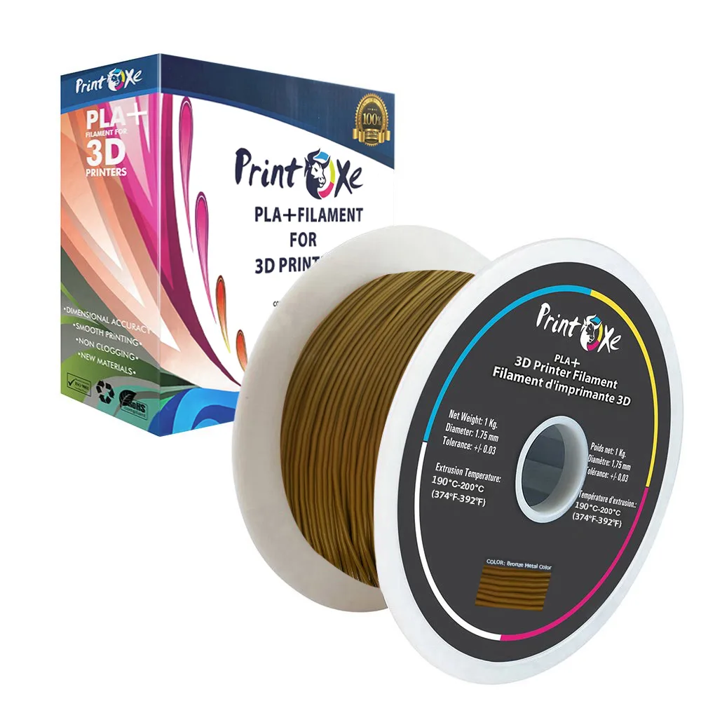 PrintOxe PrintOxe PLA+ Pro Bronze 1.75mm 1Kg 3D printer filament — product photo