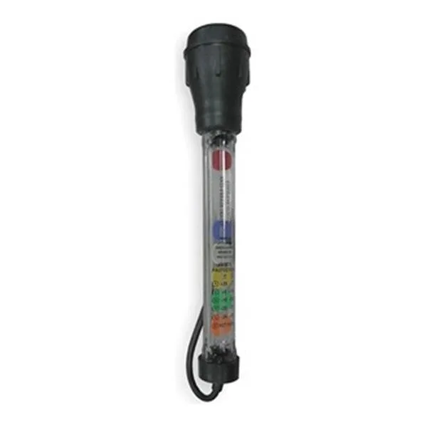 Westward antifreeze hydrometer disc tester with floating discs for coolant protection measurement