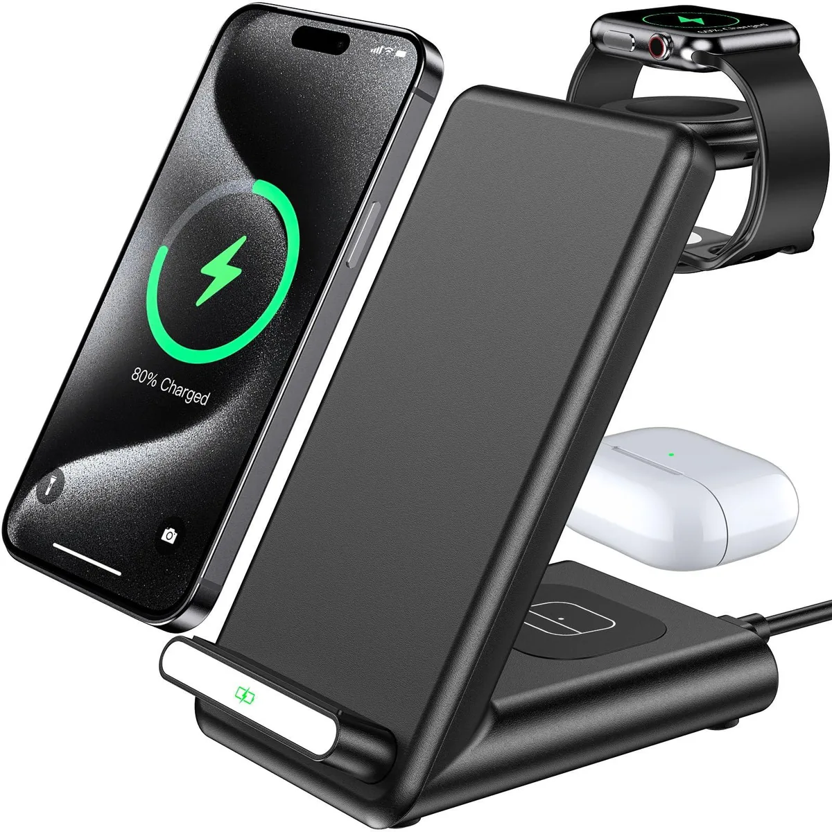 No Sew No Sew X3Pro 3-in-1 Wireless Charger Black — product photo