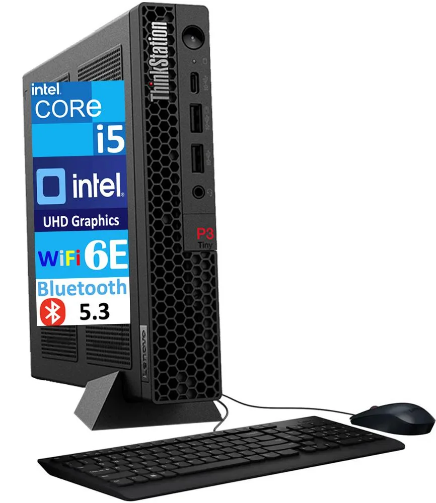 Lenovo Lenovo ThinkStation P3 Tiny i5-13500 16GB DDR5 1TB NVMe 230W Win 11 Home desktop PC — product photo