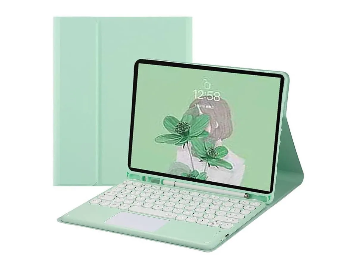 Werleo Werleo A2696 keyboard cover case 10.9 inch iPad 10th gen 2022 mint green — product photo