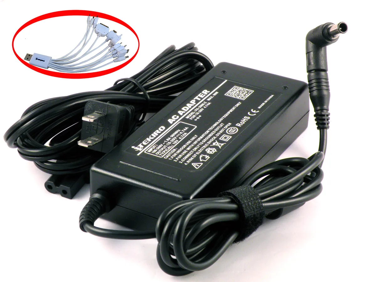 iTekiro iTekiro 90W Laptop Charger for Sony VGP-AC19V Series — product photo