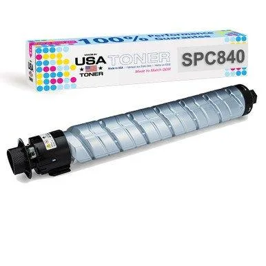 MADE IN USA TONER MADE IN USA TONER Compatible Black Toner Cartridge for Ricoh SP C840dn SP C842dn 43000 Pages — product photo