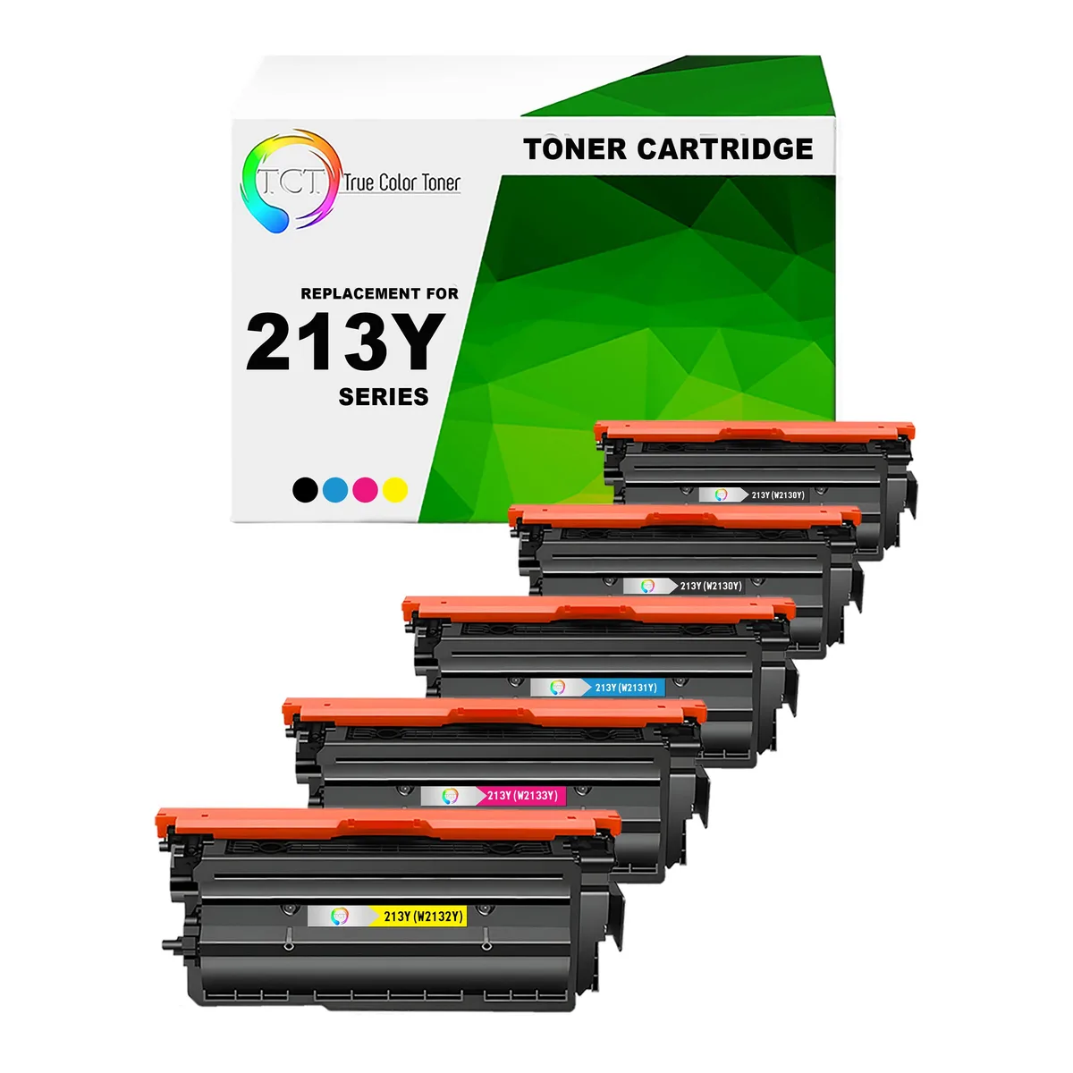 TCT TCT 213Y Super High Yield Toner Cartridge 5 Pack — product photo